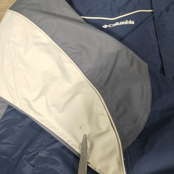 Columbia Men's Blue and Gray Outdoor Winter Jacket Coat XLT Hiking Ski - Picture 10 of 10